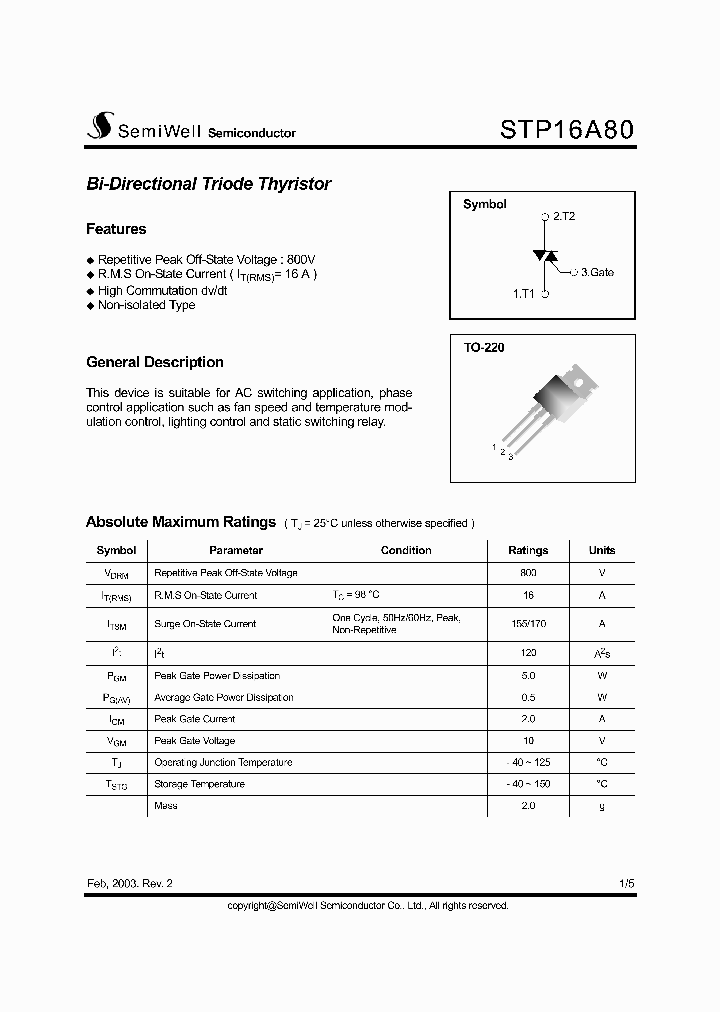 STP16A80_5697888.PDF Datasheet