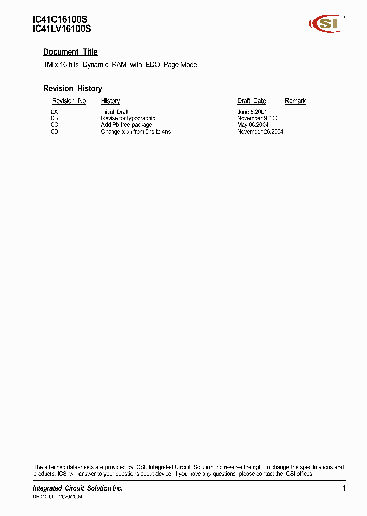 IC41LV16100S_5701678.PDF Datasheet