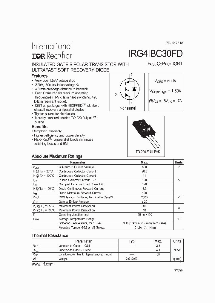 IRG4IBC30FD_5702424.PDF Datasheet