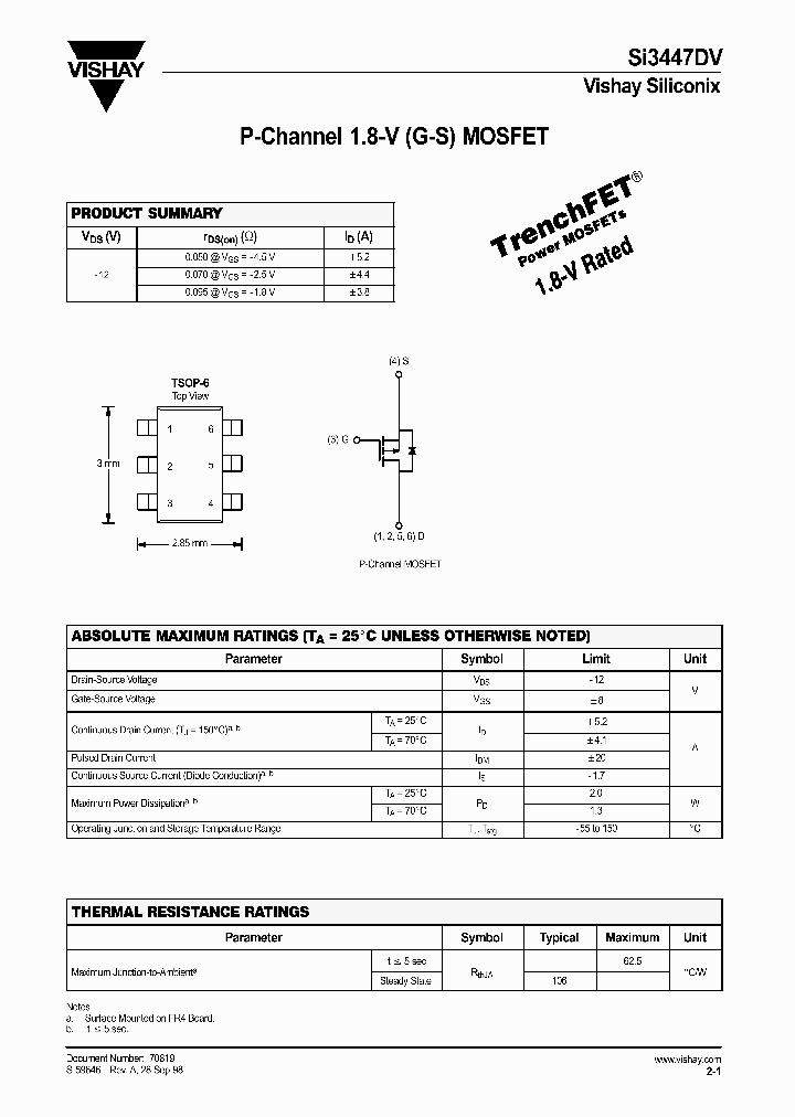 SI3447DV_5711621.PDF Datasheet