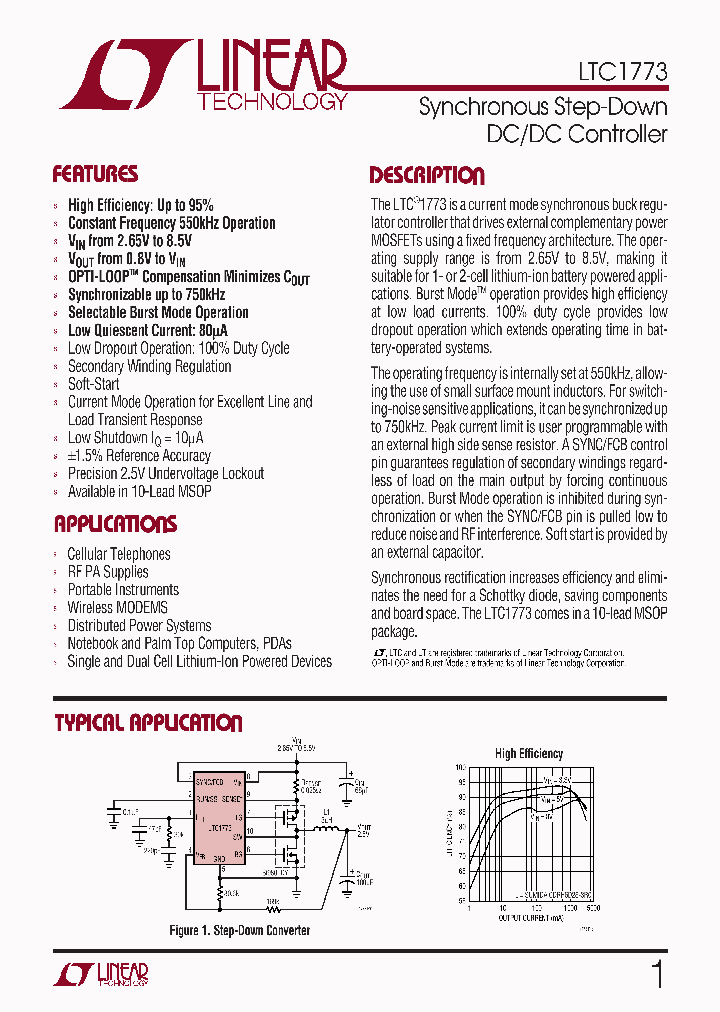 LTC1773_5748763.PDF Datasheet