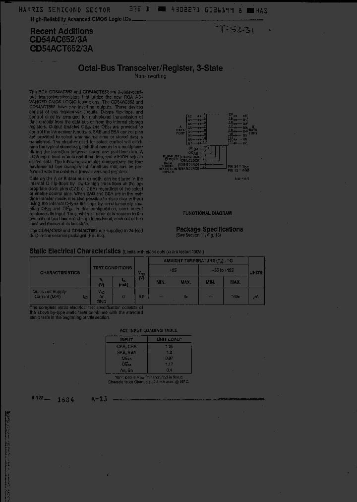 CD54ACT652F3A_5789525.PDF Datasheet