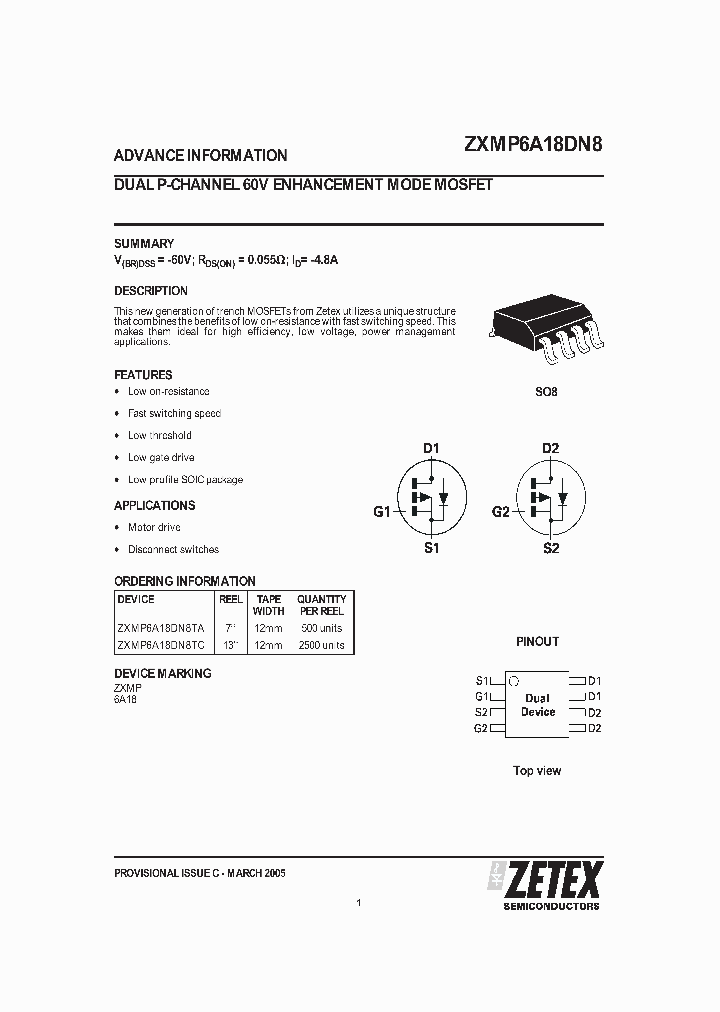 ZXMP6A18DN8_5801685.PDF Datasheet