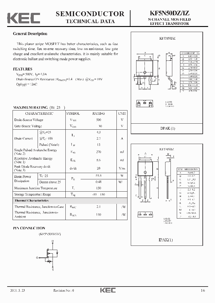 KF5N50IZ_5836010.PDF Datasheet