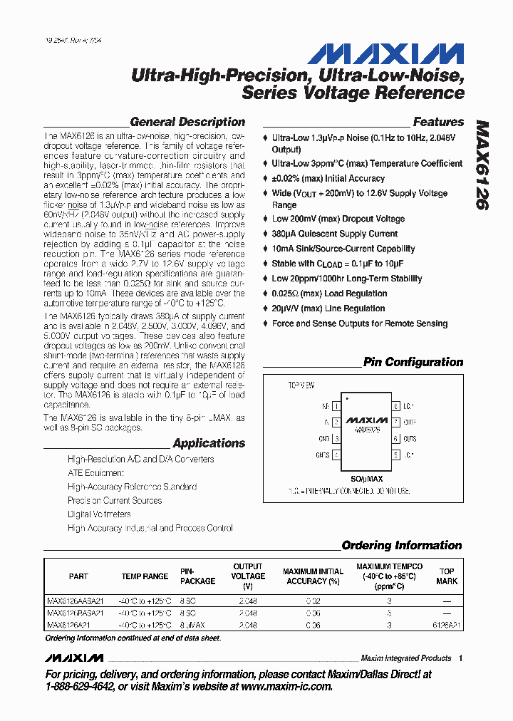 MAX6126BASA25-T_5824381.PDF Datasheet