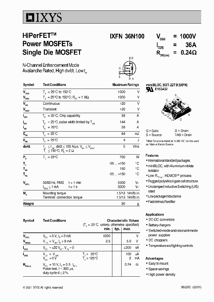 IXFN36N100_5842160.PDF Datasheet