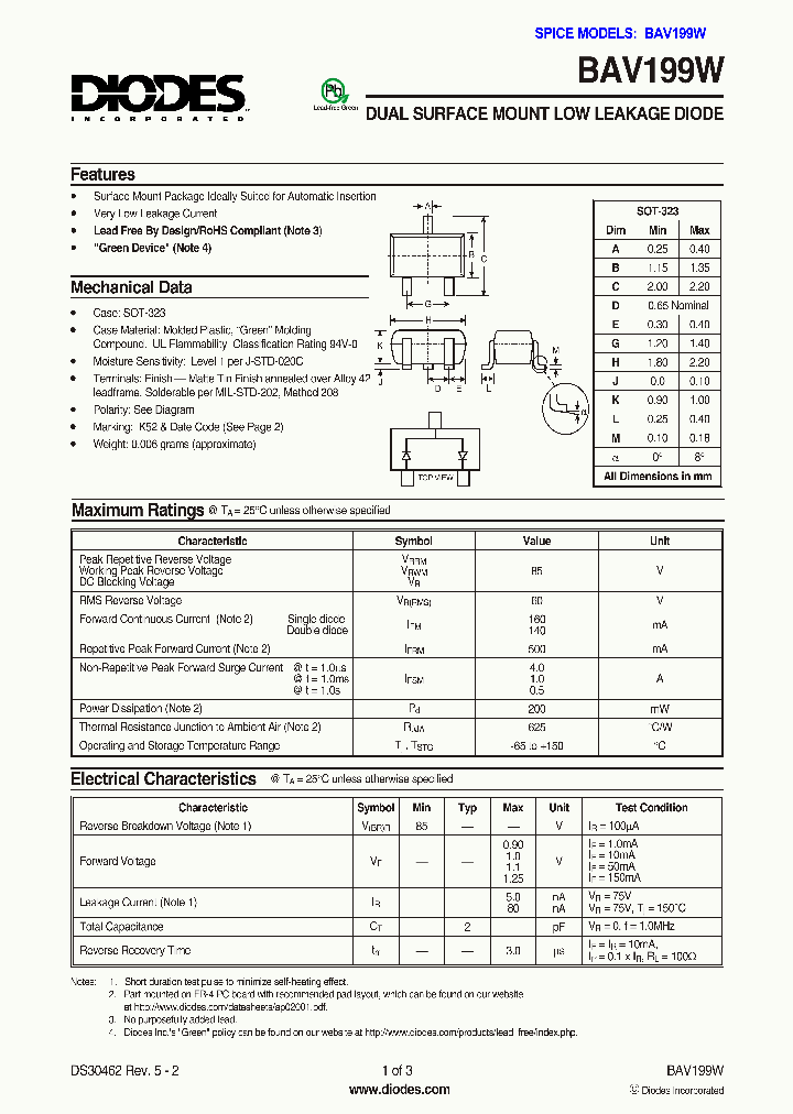 BAV199W-7_5848837.PDF Datasheet