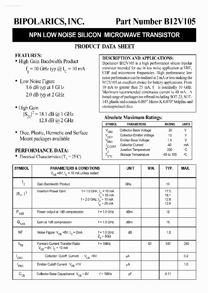B12V105_5856027.PDF Datasheet