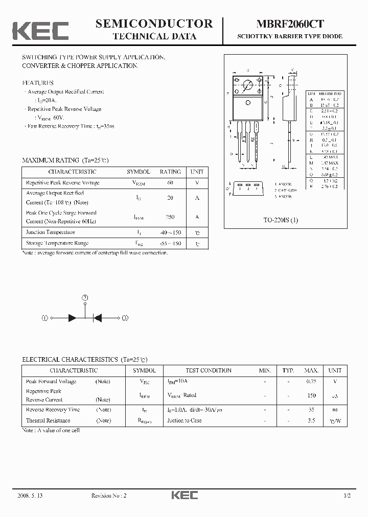 MBRF2060CT_5872205.PDF Datasheet