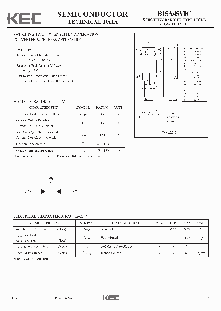 B15A45VIC07_5872463.PDF Datasheet