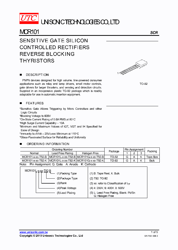 MCR101G-X-XX-T92-K_5896277.PDF Datasheet