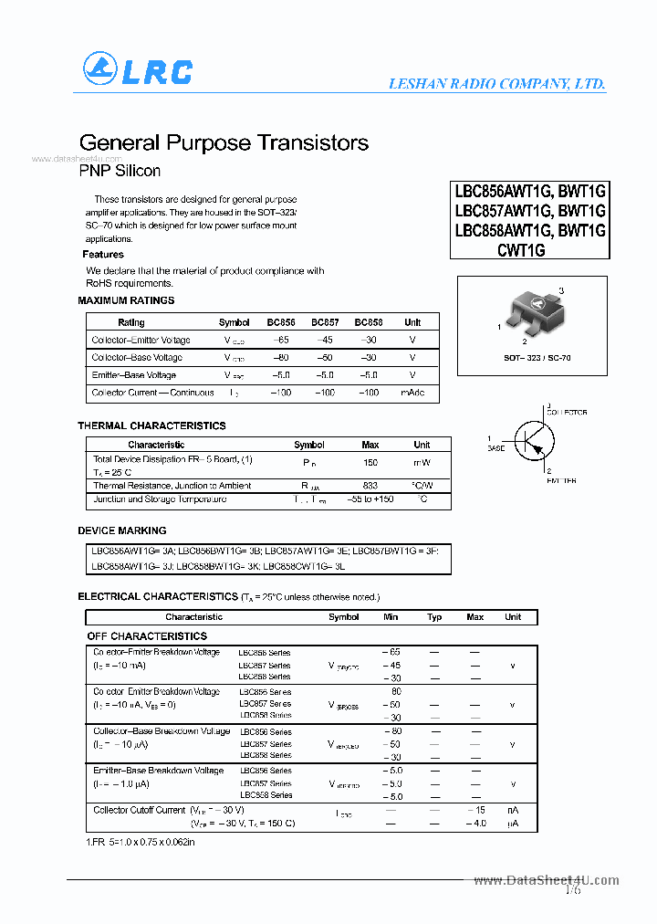 LBC857BWT1G_5912737.PDF Datasheet