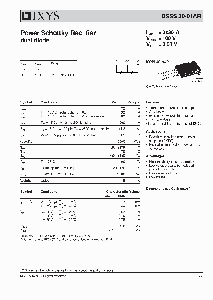 DSSS30-01AR_5892149.PDF Datasheet