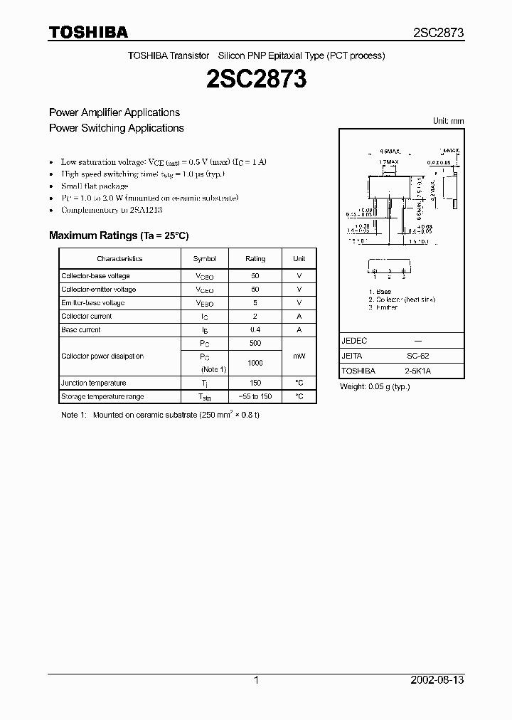 2SC2873_5937527.PDF Datasheet