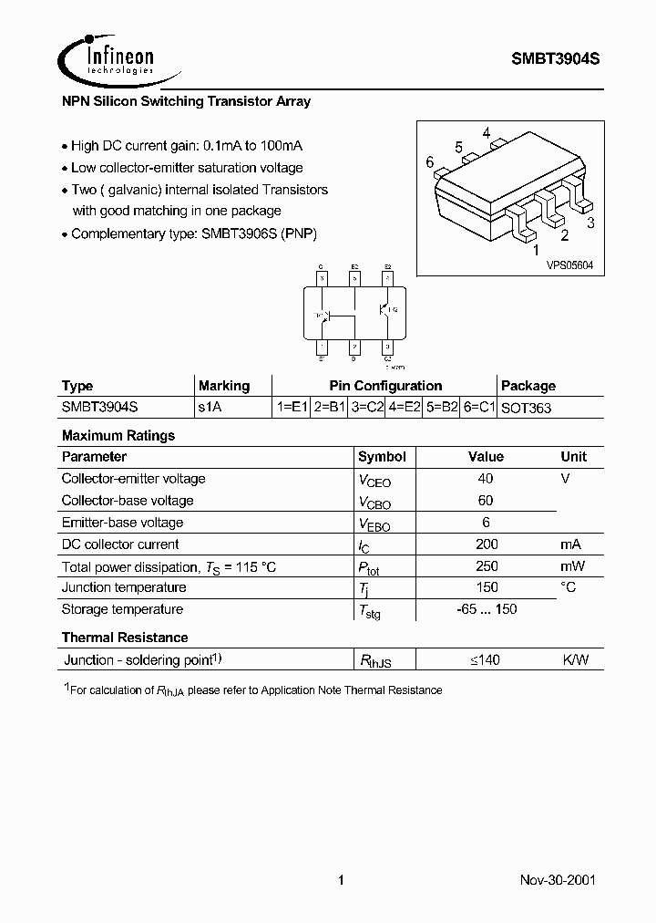 SMBT3904S_5947276.PDF Datasheet