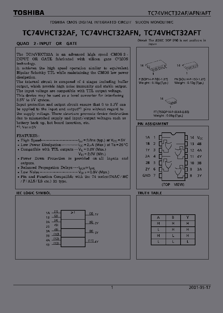 TC74VHCT32AFT_5958890.PDF Datasheet