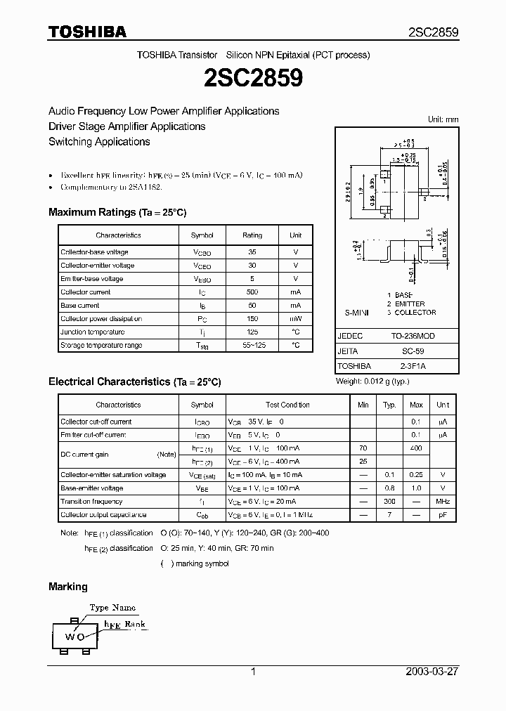 2SC2859_5960012.PDF Datasheet