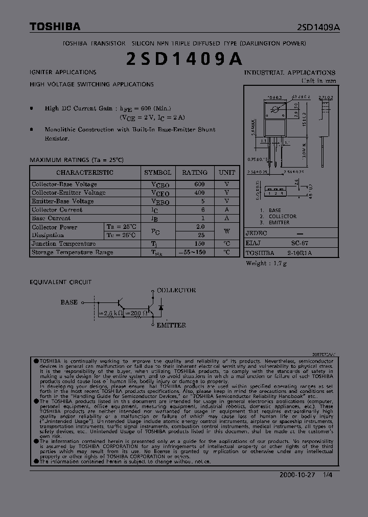 2SD1409A_5965388.PDF Datasheet