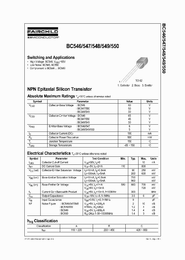 BC547BBU_6000462.PDF Datasheet
