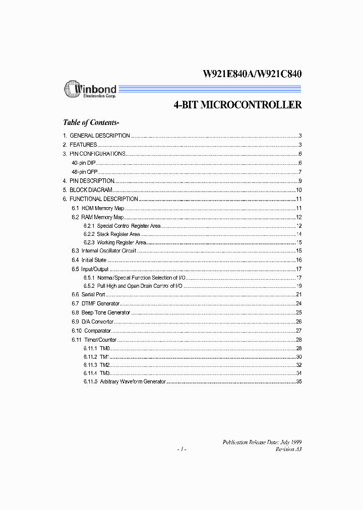 W921C840_6013626.PDF Datasheet