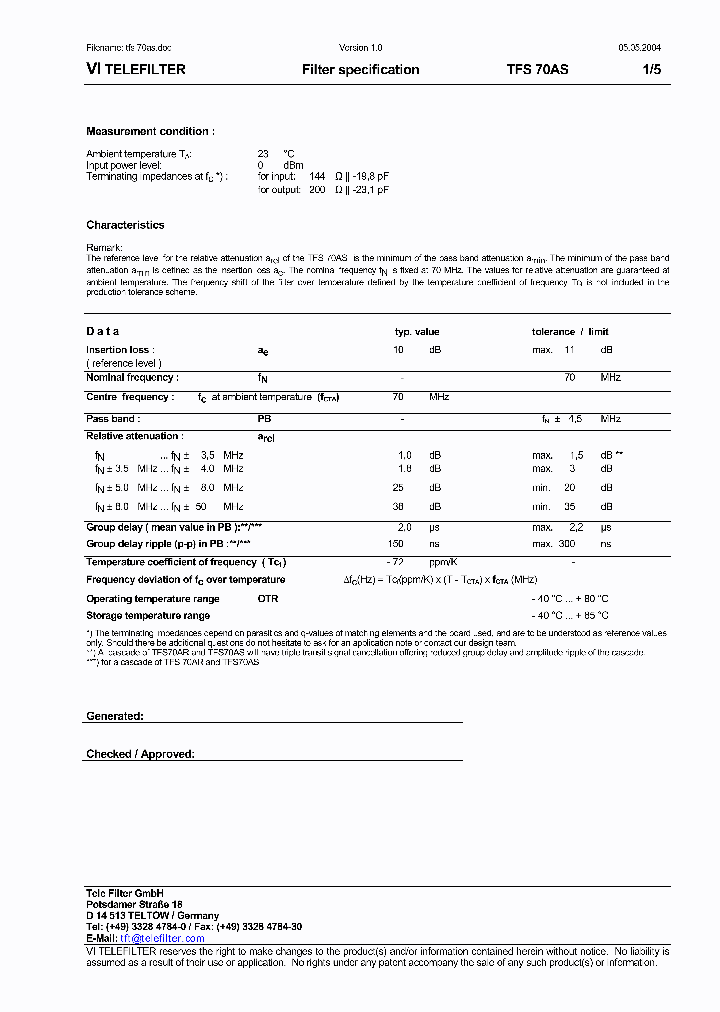 TFS70AS_6017490.PDF Datasheet
