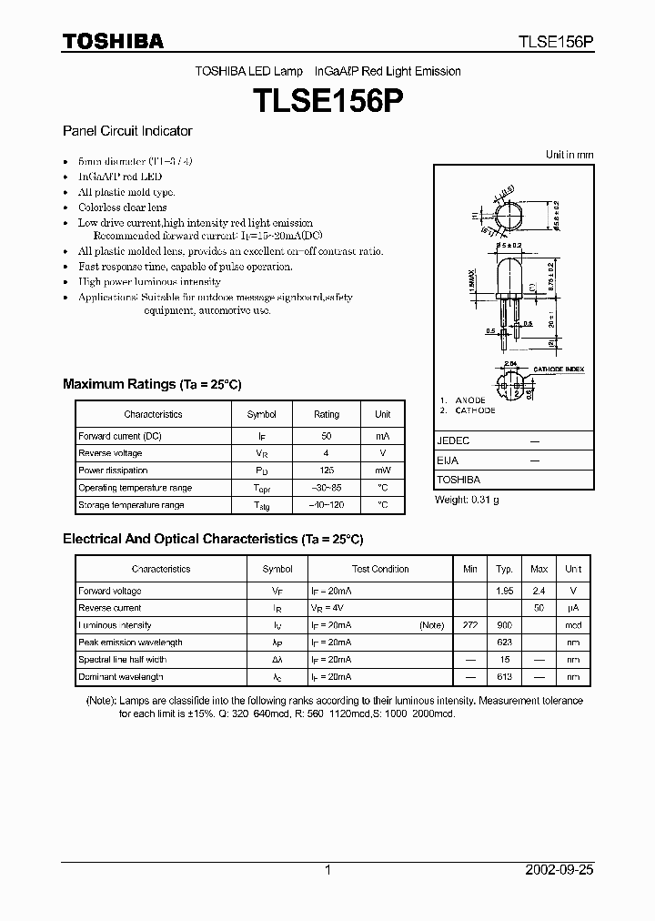 TLSE156P_6027657.PDF Datasheet