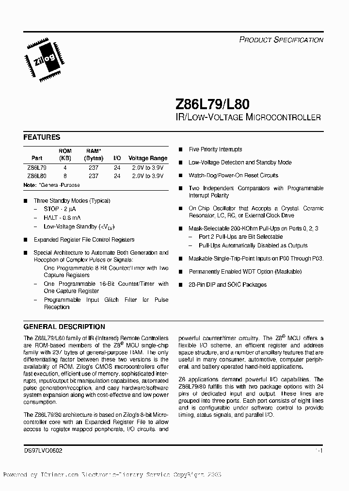 Z86L7908PSC_6035759.PDF Datasheet