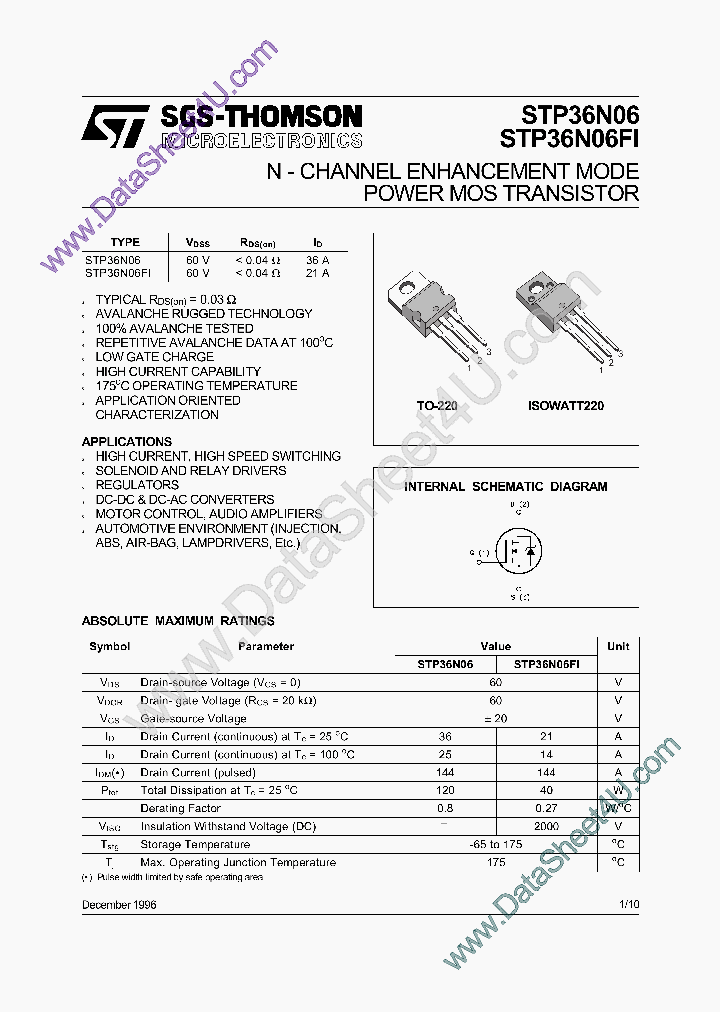 STP36N06_6060684.PDF Datasheet