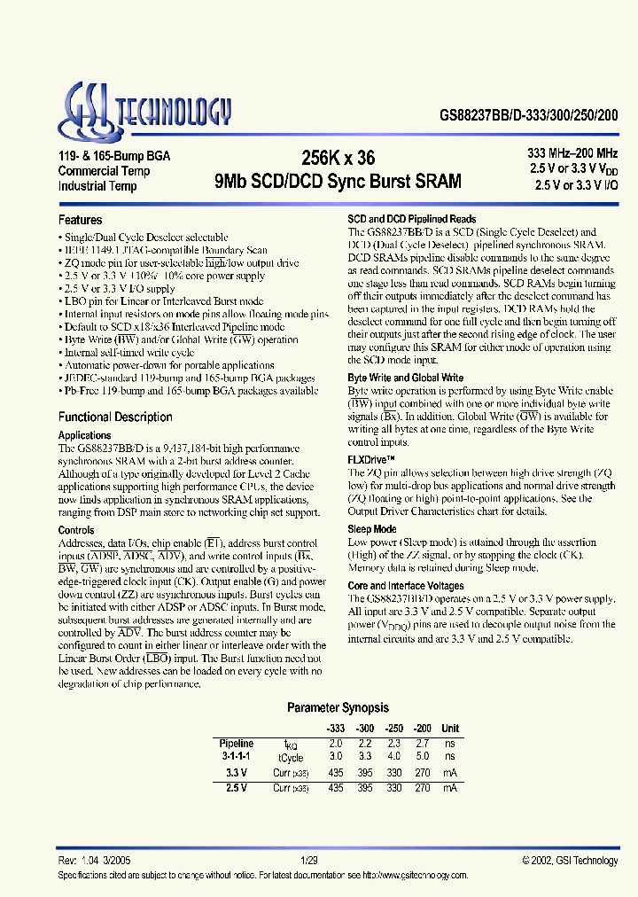 GS88237BGB-333I_6099819.PDF Datasheet