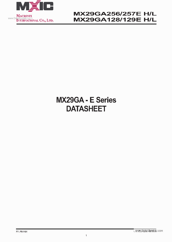 MX29GA128E_6109789.PDF Datasheet