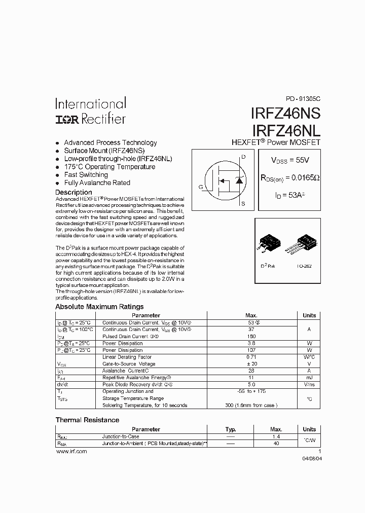 IRF7103IPBF_6108075.PDF Datasheet