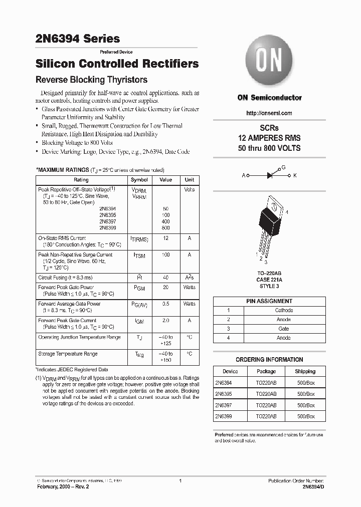 2N6397TG_6124705.PDF Datasheet