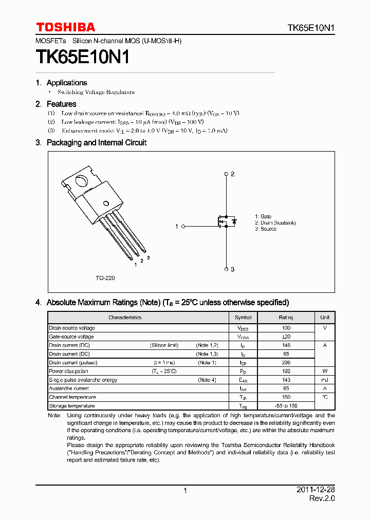 TK65E10N1_6148669.PDF Datasheet