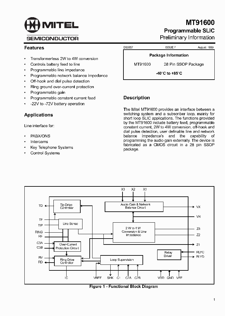 MT91600_6244388.PDF Datasheet