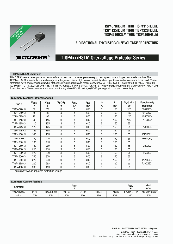 TISP4XXXH3LM_6250152.PDF Datasheet