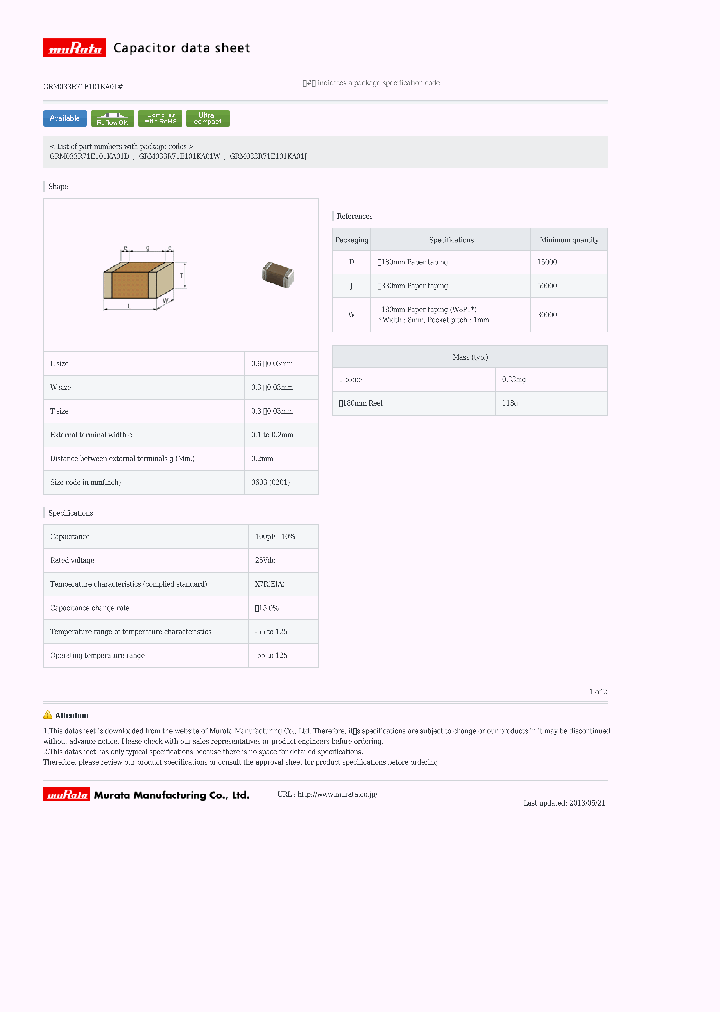 GRM033R71E101KA01D_6250854.PDF Datasheet