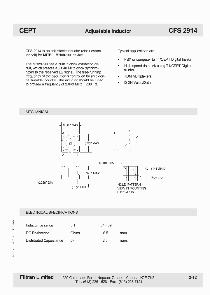 CFS2914_6248745.PDF Datasheet