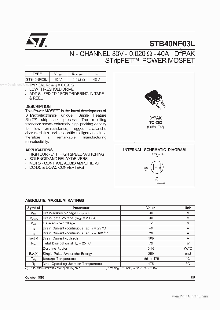 STB40NF03L_6278251.PDF Datasheet