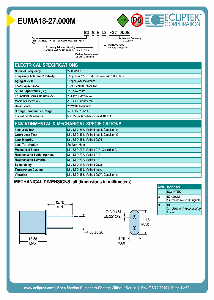 EUMA18-27000M_6357290.PDF Datasheet