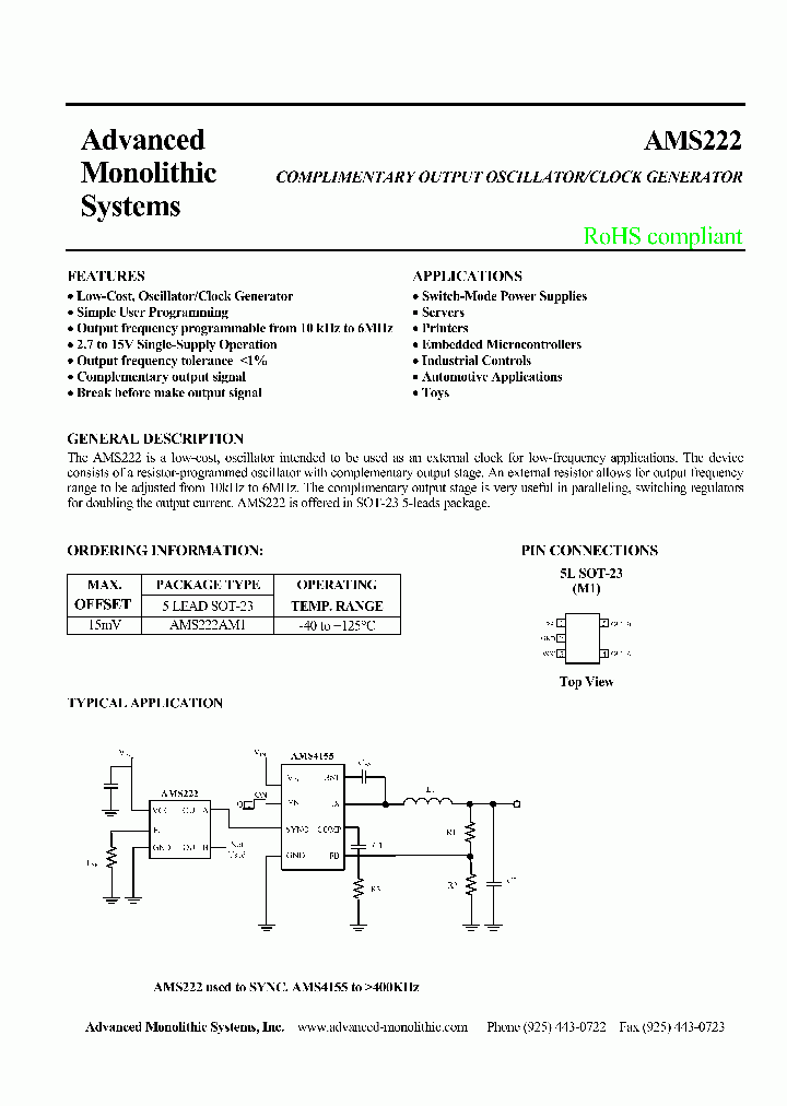 AMS222AM1_6364743.PDF Datasheet