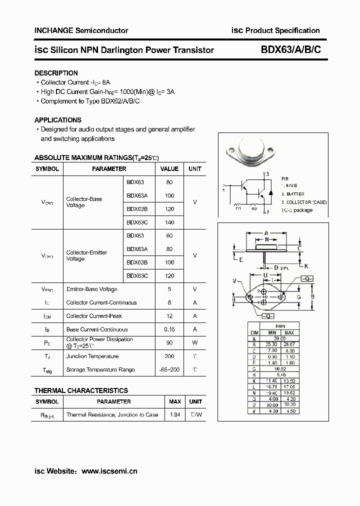 BDX63C_6384176.PDF Datasheet