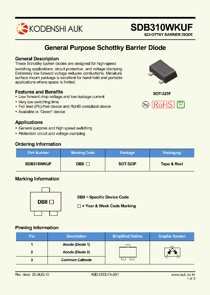 SDB310WKUF_6409643.PDF Datasheet