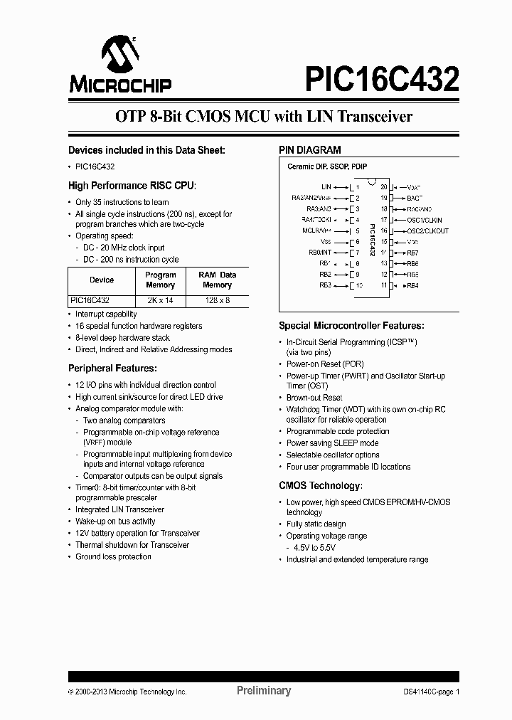 PIC16C432T_6430205.PDF Datasheet