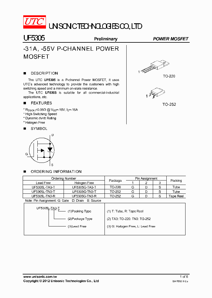 UF5305G-TN3-R_6485526.PDF Datasheet