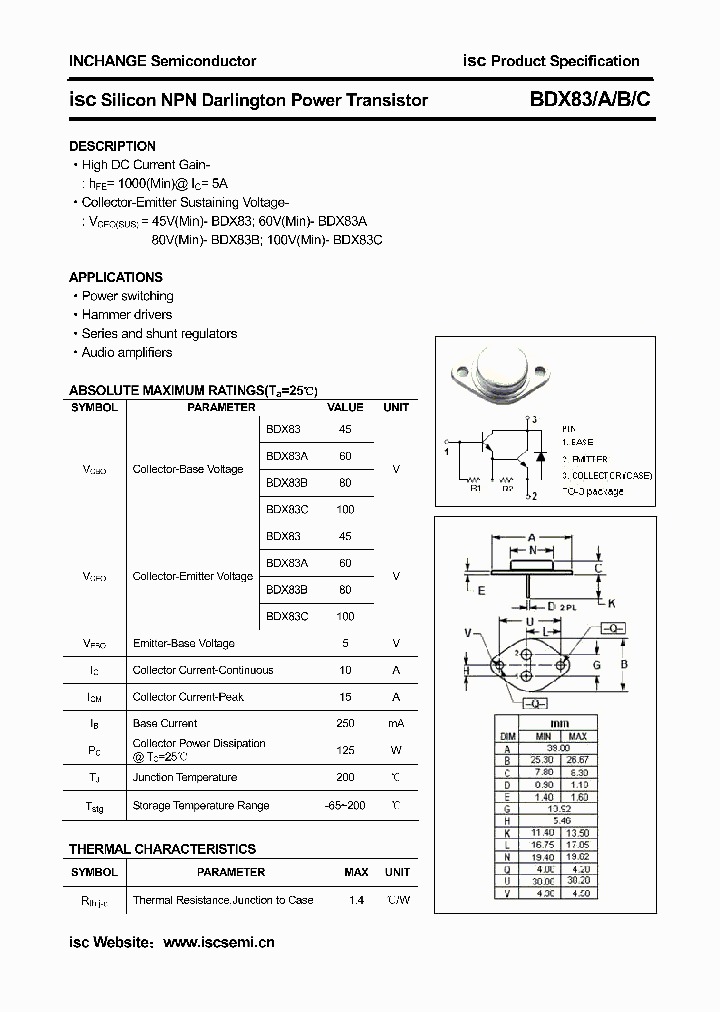 BDX83A_6501325.PDF Datasheet