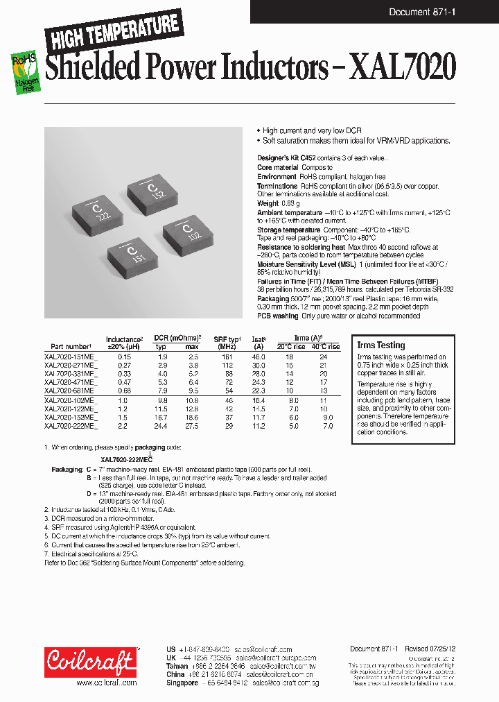 XAL7020-331ME_6549445.PDF Datasheet