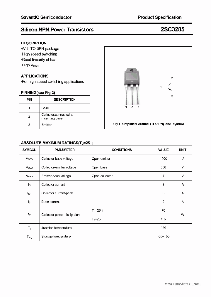 2SC3285_6581384.PDF Datasheet