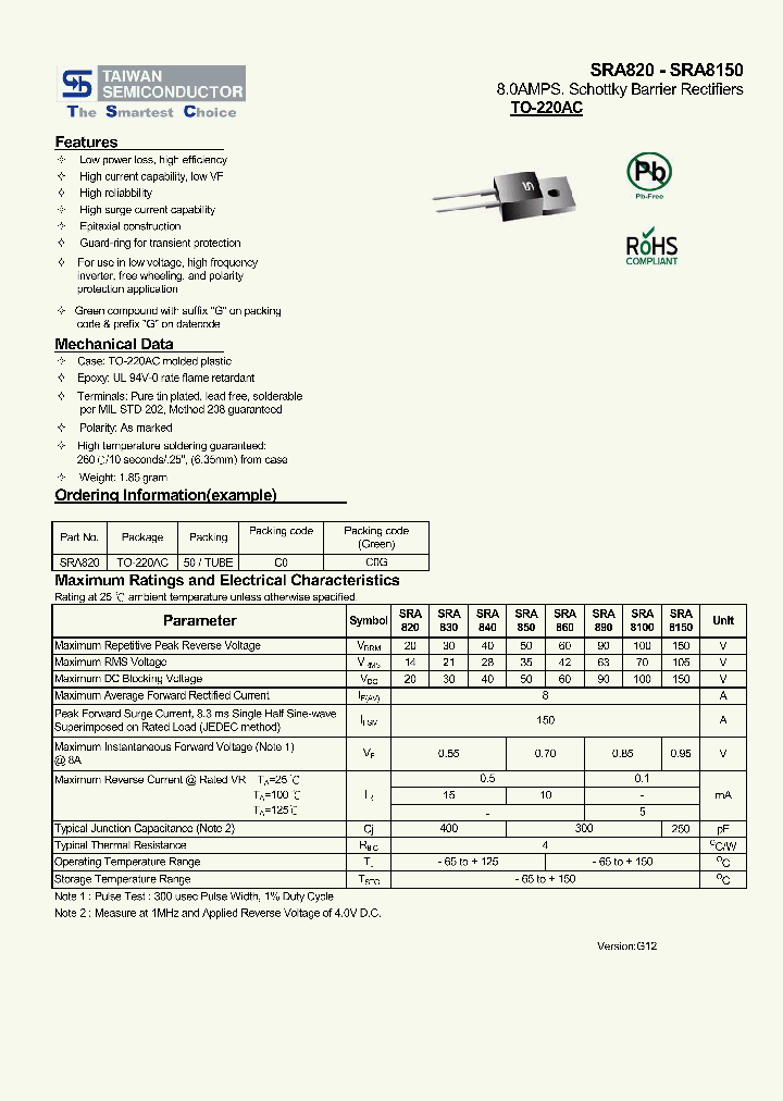 SRA8150_6591370.PDF Datasheet