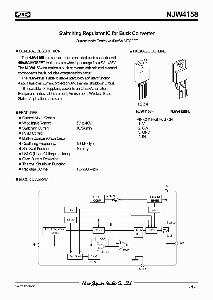 NJW4158_6591285.PDF Datasheet