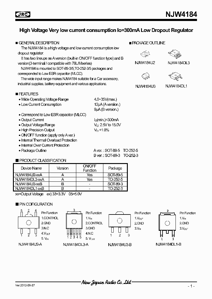 NJW4184_6591286.PDF Datasheet